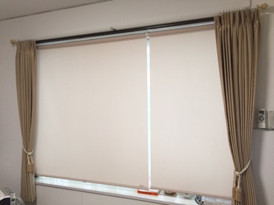 ロールスクリーン２分割   カーテンコール｜徳島市のオーダーカーテン